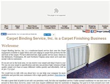 Tablet Screenshot of carpetbindingservice.com